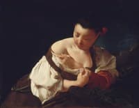 Peasant Girl Catching a Flea