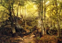 Deerhunter in the Woods