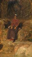 Woman Seated in a Landscape