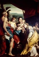 Madonna and Child with Two Saints (after Correggio)