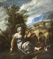 Eve Spinning and Adam Ploughing