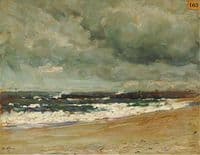 Storm Clouds over a Jetty