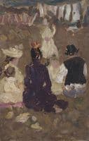 Seated Family in the Park