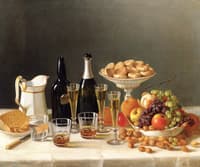 Wine, Cheese and Fruit