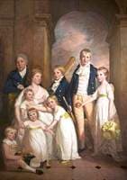 Thomas Tyndall with Wife and Children