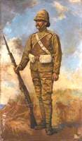 A British Infantryman in Marching Order