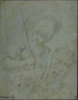 A Warrior with a Shield and a Sword