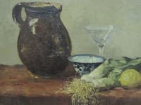 Still Life with Fruit and Crystal Glass