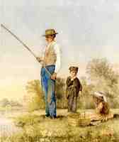Fishing on a Lake