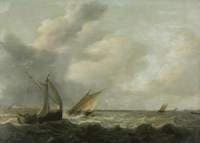 Fishing Boats in a Choppy Sea