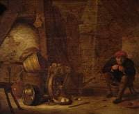 Peasant in an Outhouse