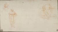 Sketch Sheet with Three Figures