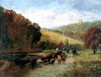Marauders Swimming the Tweed with Stolen Cattle