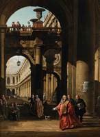 Architectural Capriccio with a Self-Portrait