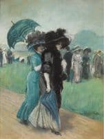 Elegant Ladies at the Races