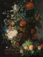 Still Life of Flowers and Fruit