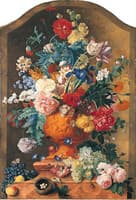 Flowers in a Terracotta Vase