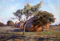 Apple Tree and Haystacks, Beauce, France