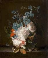 Still Life: Flowers in a Glass Vase