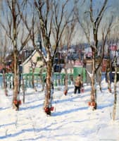 Winter, Sap Buckets, Quebec