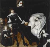 Sir Thomas Aston at the Deathbed of His Wife