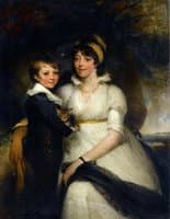 Woman and Boy Holding a Cat