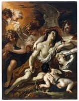 Mary Magdalen Comforted by Angels