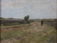 Walkers along a Dune Path