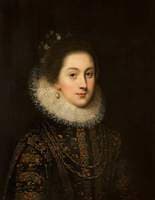 Portrait of an Unknown Woman in a Dress Embroidered with Strawberries