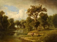 Wooded River Landscape