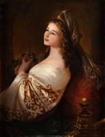 Young Russian Girl in National Dress