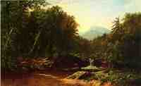 Fisherman by a Mountain Stream