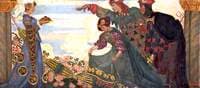 King and Queen of Hearts (triptych, right wing)