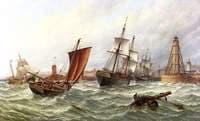 Moving of the Old North Pier Lighthouse, Sunderland, 1841