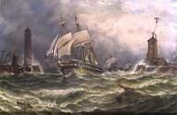 Sunderland Harbour in 1859, the Barque 'Hedvig'