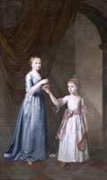 Frances Delaval, Later Mrs Fenton, with Her Sister, Sarah Delaval, Later Countess of Tyrconnel...