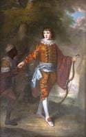 John Delaval, as an Archer, with a Black Page, in a Landscape Setting