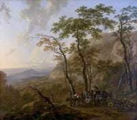 Mountainous Landscape with Muleteers