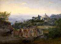 A Procession of Priests in Rich Robes, 1842