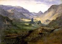 Mountain Landscape with Village