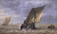 Fishing Boats in a Fresh Breeze