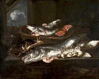 Still Life: Haddock, Plaice, Crabs and Lobster
