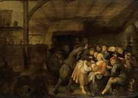 Peasants in an Inn Playing Games