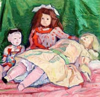 Still Life with Three Dolls