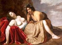 Shepherd and Sleeping Girl