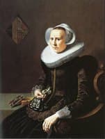 Portrait of a Woman with Embroidered Gloves