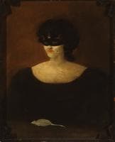 Masked Woman with a White Mouse