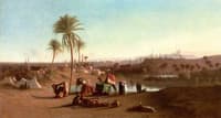 A View from the Desert towards Cairo