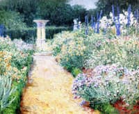 Iris, Delphinium and Lilies