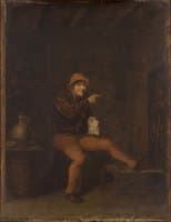 Interior with Two Figures
